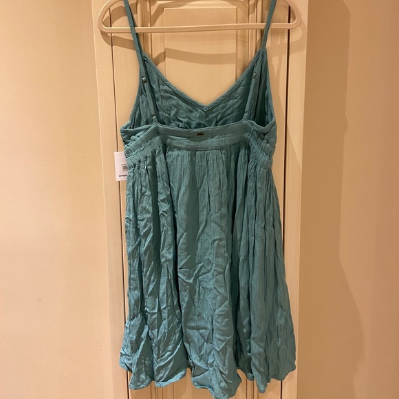 NWT O’Neill Kenzie solid blue mini adjustable straps flown beach dress sz medium - Picture 3 of 8